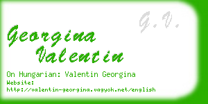 georgina valentin business card